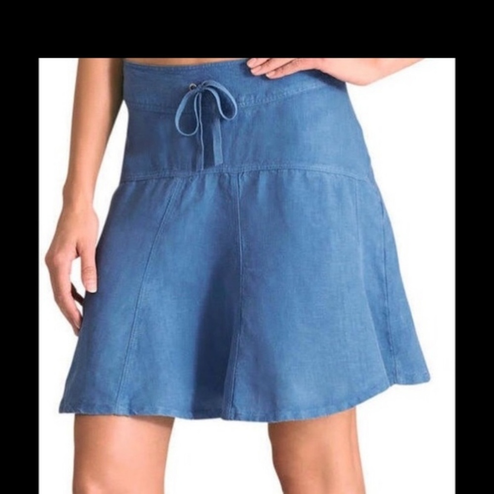 Athleta $64 Linen skirt - blue Size 2